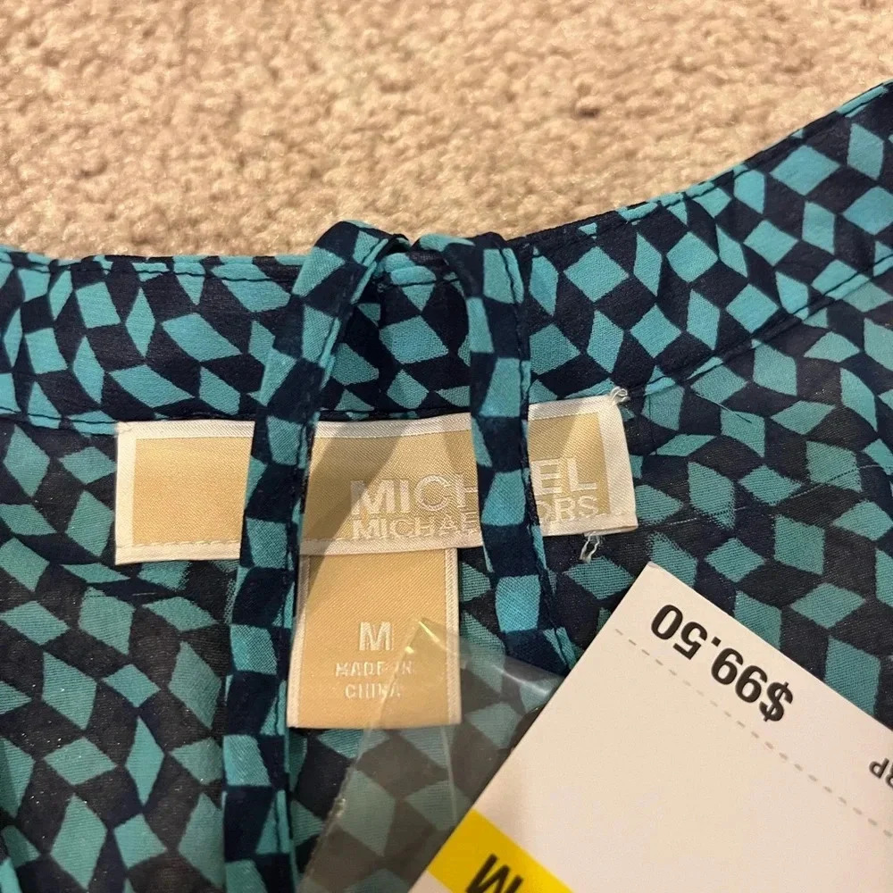 MICHAEL Michael Kors Sheer Long Sleeve Blouse - Picture 9 of 10